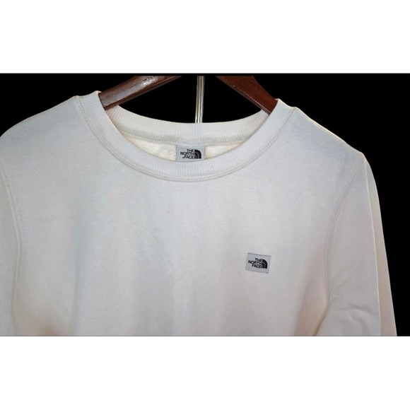 The North Face Crew Neck Sweatshirt Women's Size L White Pullover Sweater - Picture 4 of 5